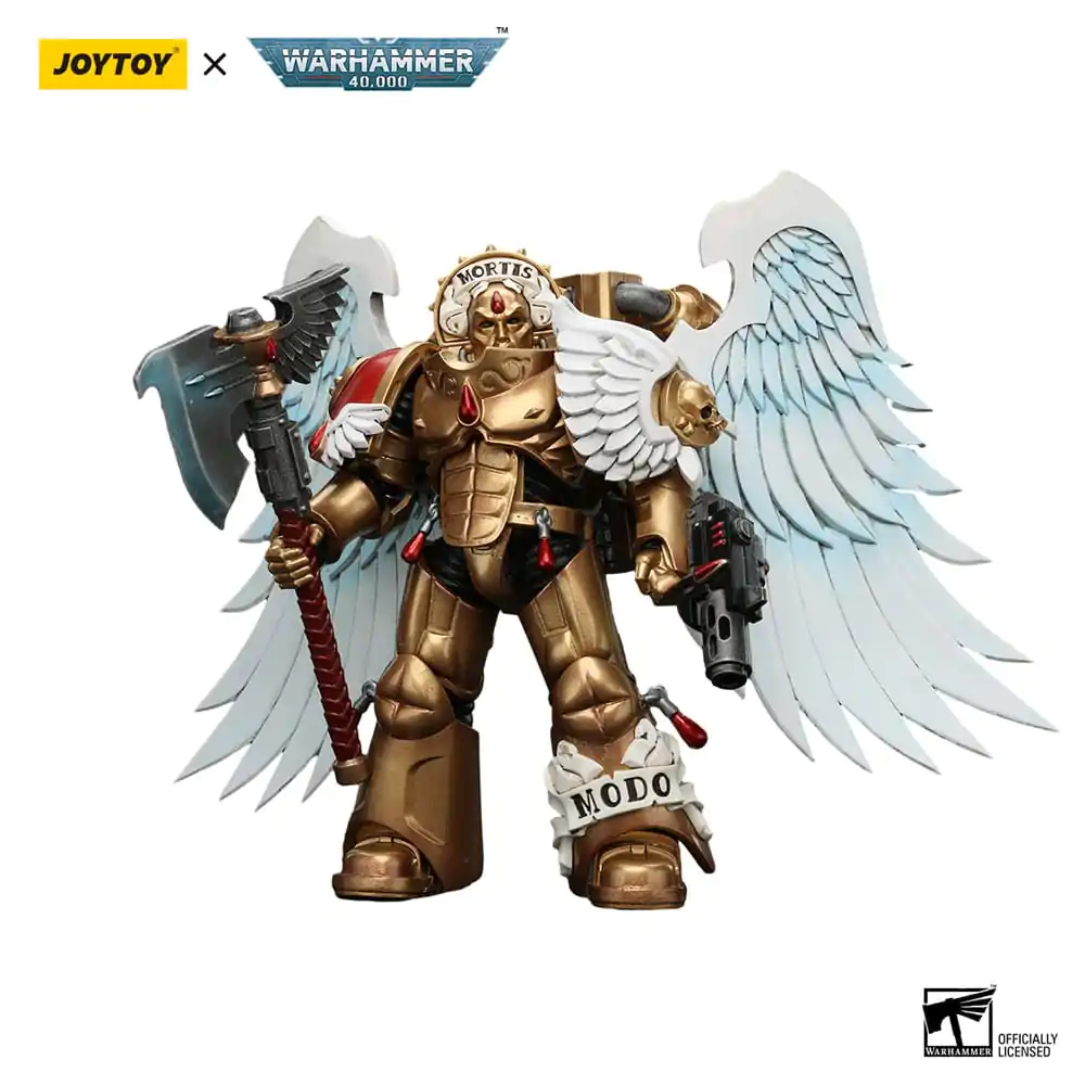 Warhammer 40,000 Figurka Akcji 1/18 Blood Angels Sanguinary Guard z Encarmine Axe i Inferno Pistol 12 cm zdjęcie produktu