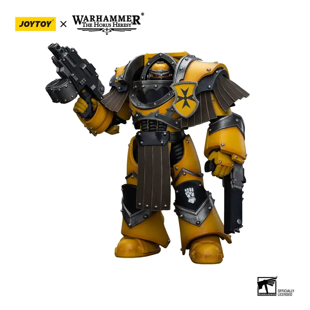 Warhammer The Horus Heresy Figurka Akcji 1/18 Imperial Fists Legion Cataphractii Terminator Oddział Legion Cataphractii z Chainfist 12 cm zdjęcie produktu