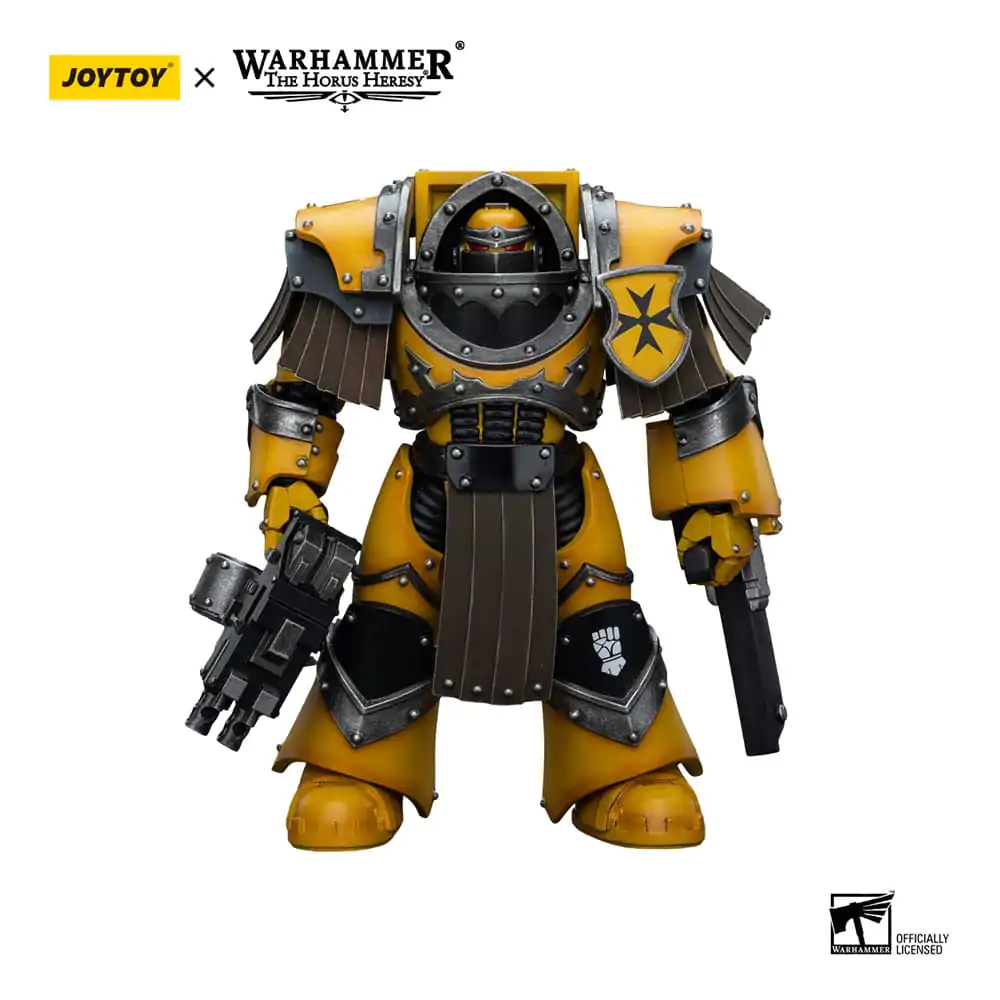 Warhammer The Horus Heresy Figurka Akcji 1/18 Imperial Fists Legion Cataphractii Terminator Oddział Legion Cataphractii z Chainfist 12 cm zdjęcie produktu