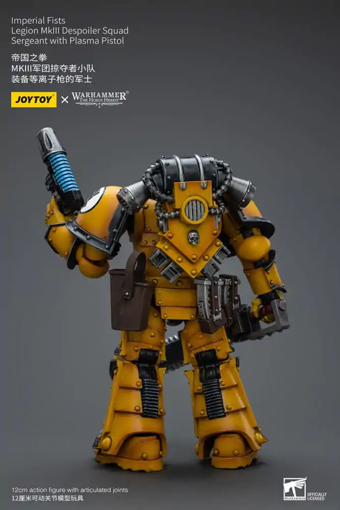 Warhammer The Horus Heresy Figurka Akcji 1/18 Imperial Fists Legion MkIII Despoiler Squad Sergeant z Plasma Pistol 12 cm zdjęcie produktu