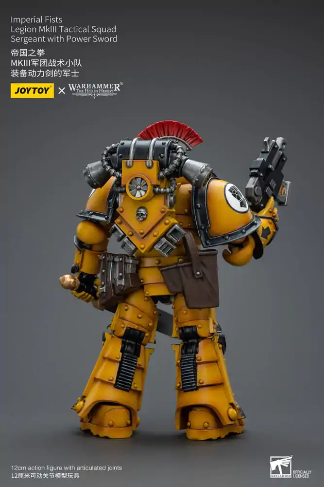 Warhammer The Horus Heresy Figurka Akcji 1/18 Imperial Fists Legion MkIII Tactical Squad Sergeant z Power Sword 12 cm zdjęcie produktu