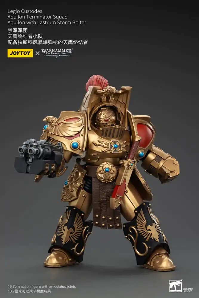 Warhammer The Horus Heresy Figurka Akcji 1/18 Legio Custodes Aquilon Terminator Squad Aquilon z Lastrum Storm Bolter 14 cm zdjęcie produktu