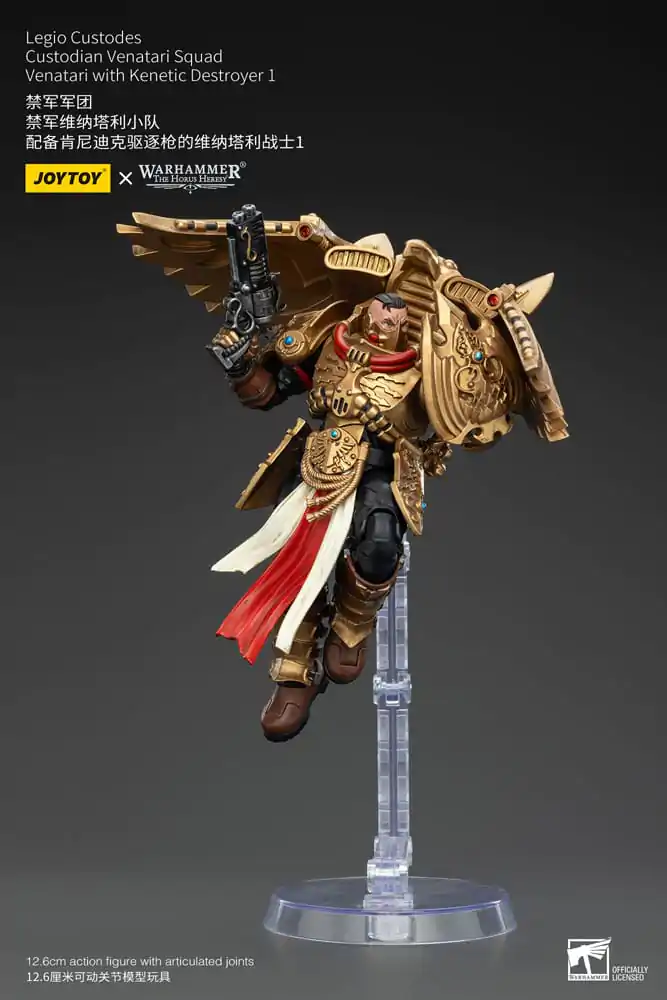 Warhammer The Horus Heresy Figurka Akcji 1/18 Legio Custodes Custodian Venatari Squad Venatari z Kenetic Destroyer 1 13 cm zdjęcie produktu