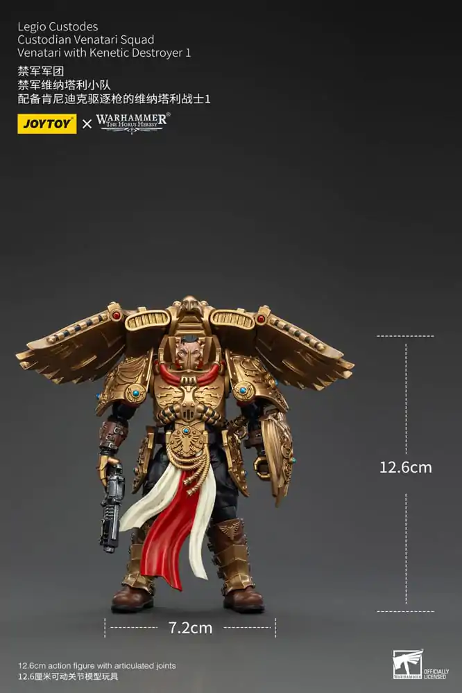 Warhammer The Horus Heresy Figurka Akcji 1/18 Legio Custodes Custodian Venatari Squad Venatari z Kenetic Destroyer 1 13 cm zdjęcie produktu