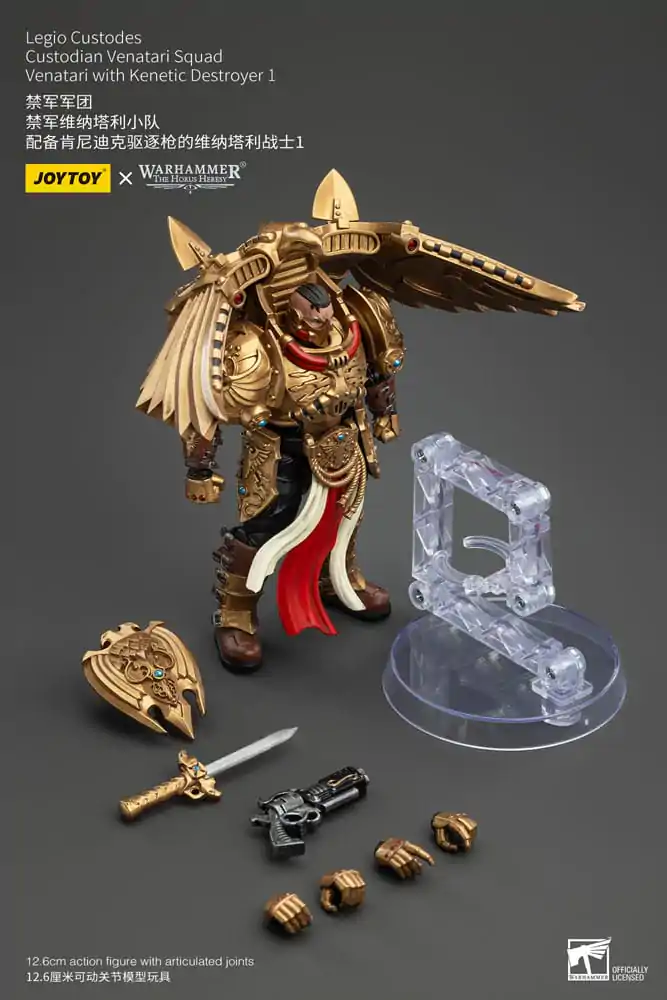 Warhammer The Horus Heresy Figurka Akcji 1/18 Legio Custodes Custodian Venatari Squad Venatari z Kenetic Destroyer 1 13 cm zdjęcie produktu