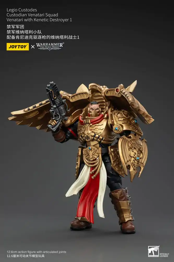 Warhammer The Horus Heresy Figurka Akcji 1/18 Legio Custodes Custodian Venatari Squad Venatari z Kenetic Destroyer 1 13 cm zdjęcie produktu