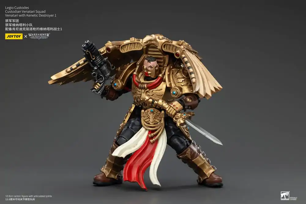 Warhammer The Horus Heresy Figurka Akcji 1/18 Legio Custodes Custodian Venatari Squad Venatari z Kenetic Destroyer 1 13 cm zdjęcie produktu