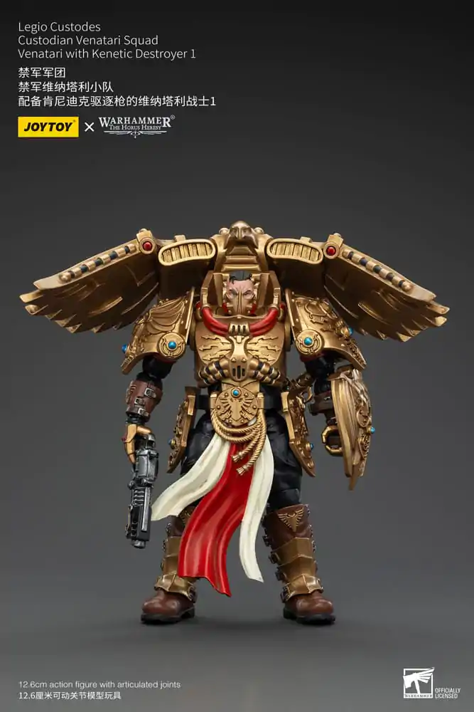 Warhammer The Horus Heresy Figurka Akcji 1/18 Legio Custodes Custodian Venatari Squad Venatari z Kenetic Destroyer 1 13 cm zdjęcie produktu