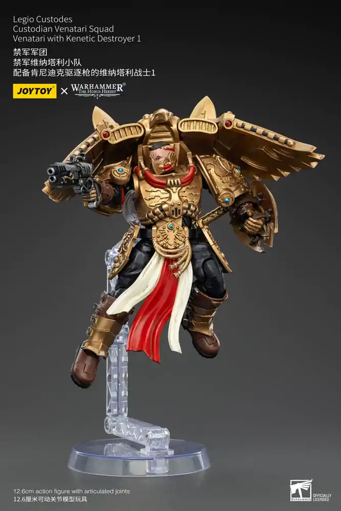 Warhammer The Horus Heresy Figurka Akcji 1/18 Legio Custodes Custodian Venatari Squad Venatari z Kenetic Destroyer 1 13 cm zdjęcie produktu