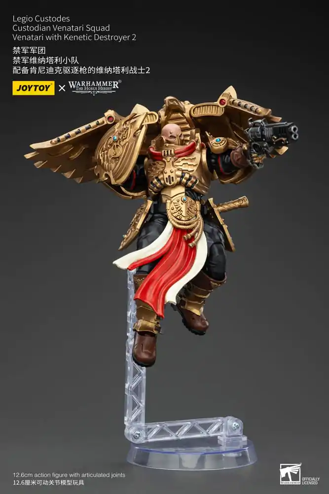 Warhammer The Horus Heresy Figurka Akcji 1/18 Legio Custodes Custodian Venatari Squad Venatari z Kenetic Destroyer 2 13 cm zdjęcie produktu