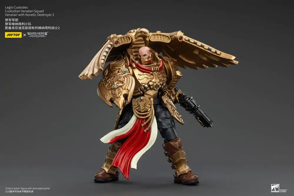 Warhammer The Horus Heresy Figurka Akcji 1/18 Legio Custodes Custodian Venatari Squad Venatari z Kenetic Destroyer 2 13 cm zdjęcie produktu