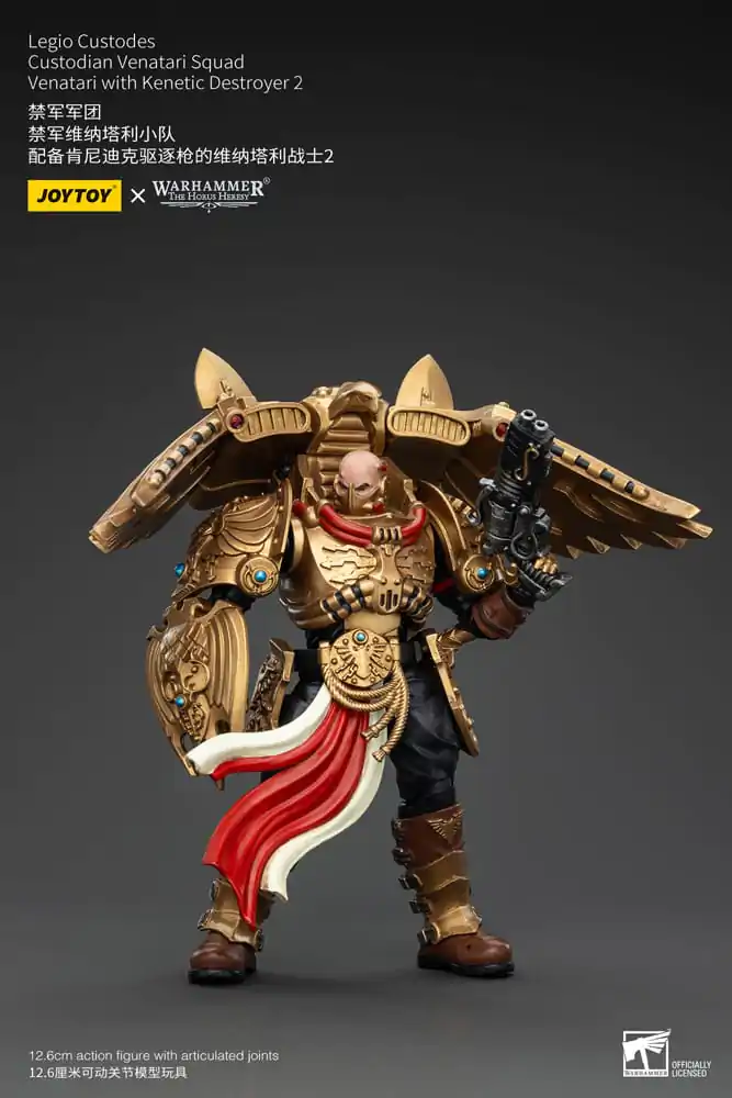 Warhammer The Horus Heresy Figurka Akcji 1/18 Legio Custodes Custodian Venatari Squad Venatari z Kenetic Destroyer 2 13 cm zdjęcie produktu