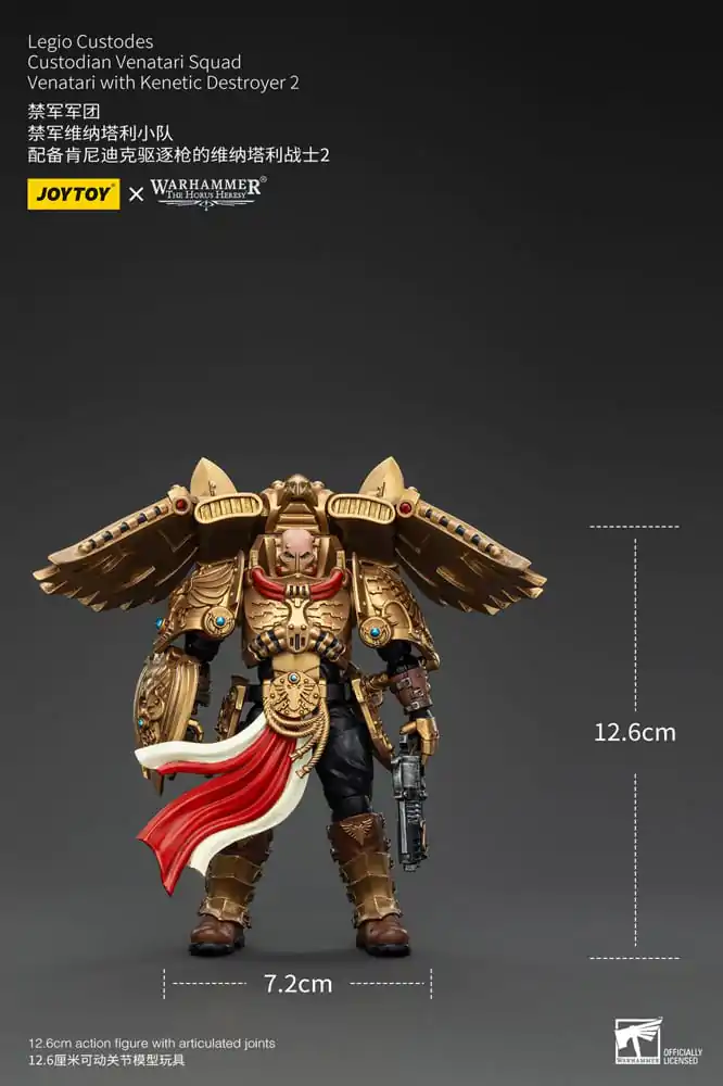 Warhammer The Horus Heresy Figurka Akcji 1/18 Legio Custodes Custodian Venatari Squad Venatari z Kenetic Destroyer 2 13 cm zdjęcie produktu