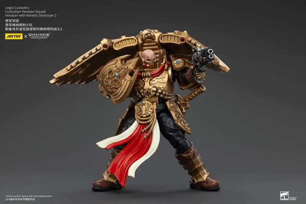 Warhammer The Horus Heresy Figurka Akcji 1/18 Legio Custodes Custodian Venatari Squad Venatari z Kenetic Destroyer 2 13 cm zdjęcie produktu