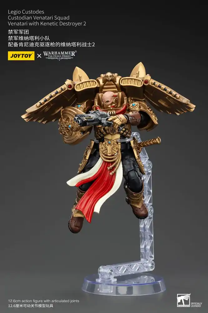 Warhammer The Horus Heresy Figurka Akcji 1/18 Legio Custodes Custodian Venatari Squad Venatari z Kenetic Destroyer 2 13 cm zdjęcie produktu