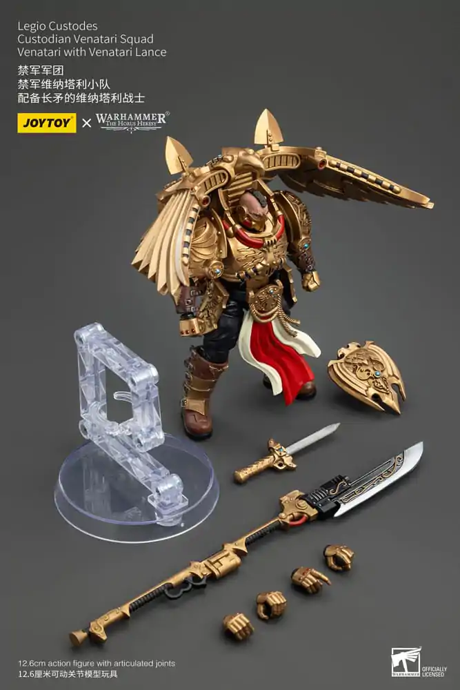 Warhammer The Horus Heresy Figurka Akcji 1/18 Legio Custodes Custodian Venatari Squad Venatari z Venatari Lance 13 cm zdjęcie produktu