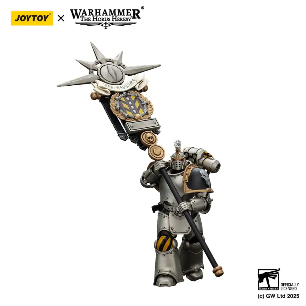 Warhammer The Horus Heresy figurka akcji 1/18 Iron Warriors Command Squad Chosen z Legion Standard 12 cm zdjęcie produktu