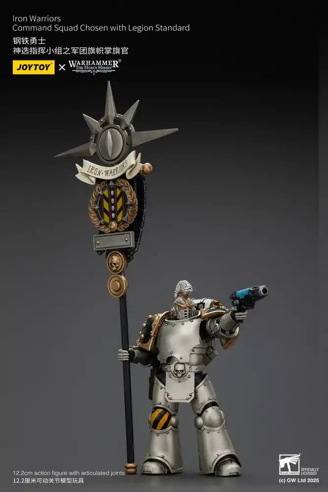 Warhammer The Horus Heresy figurka akcji 1/18 Iron Warriors Command Squad Chosen z Legion Standard 12 cm zdjęcie produktu