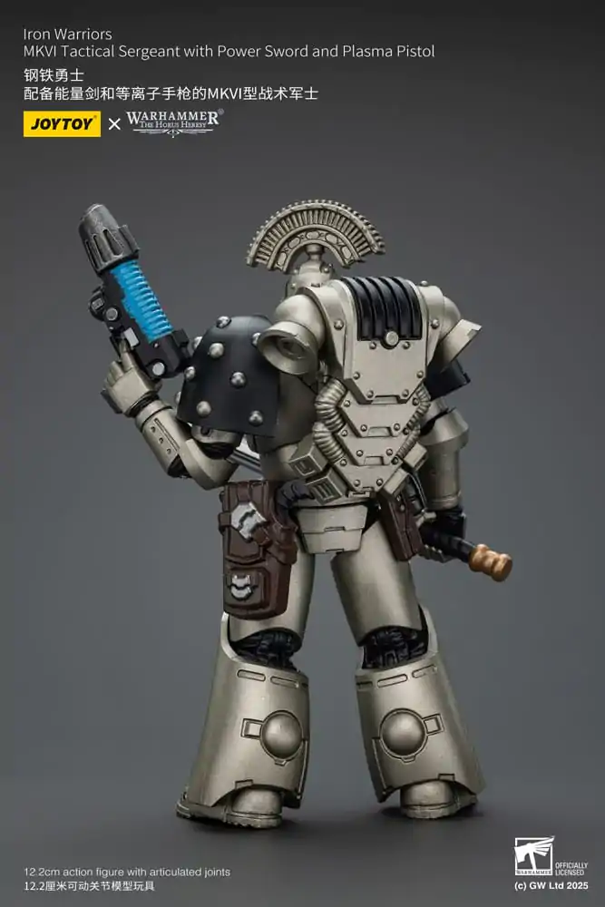 Warhammer The Horus Heresy Figurka Akcji 1/18 Iron Warriors MKVI Taktyczny Sierżant z Mieczem Energetycznym i Pistoletem Plazmowym 12 cm zdjęcie produktu