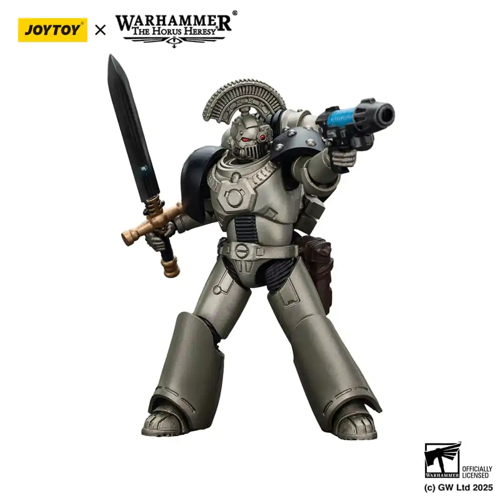 Warhammer The Horus Heresy Figurka Akcji 1/18 Iron Warriors MKVI Taktyczny Sierżant z Mieczem Energetycznym i Pistoletem Plazmowym 12 cm zdjęcie produktu