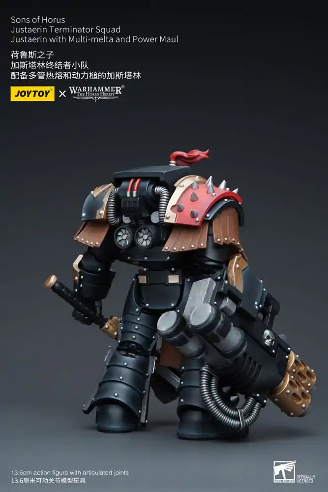 Warhammer The Horus Heresy Figurka Akcji 1/18 Sons of Horus Justaerin Terminator Squad Justaerin z Multi-meltą i Power Maulem 12 cm zdjęcie produktu