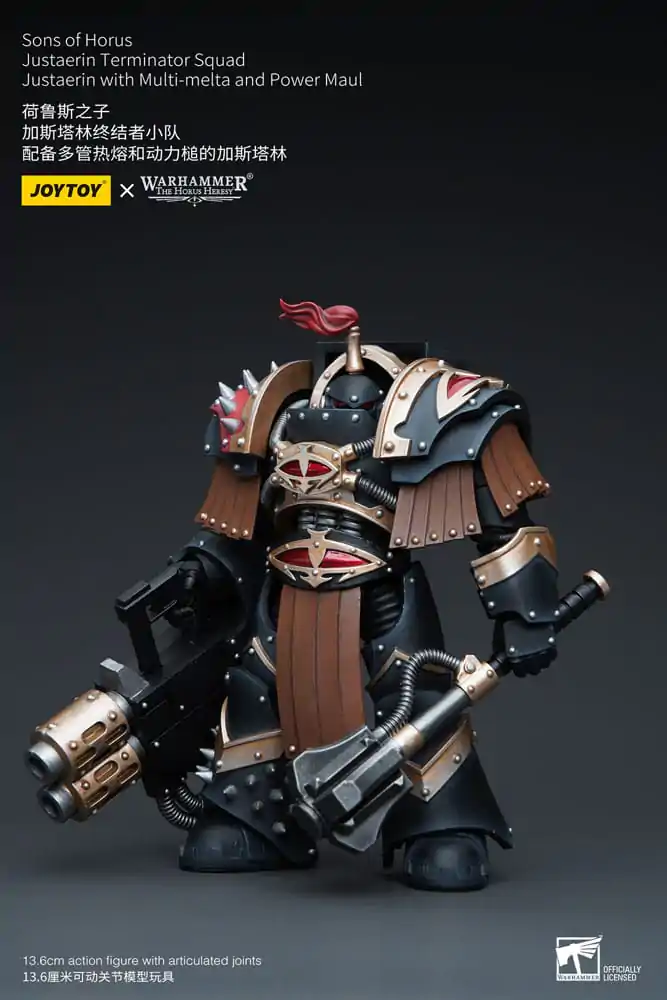 Warhammer The Horus Heresy Figurka Akcji 1/18 Sons of Horus Justaerin Terminator Squad Justaerin z Multi-meltą i Power Maulem 12 cm zdjęcie produktu