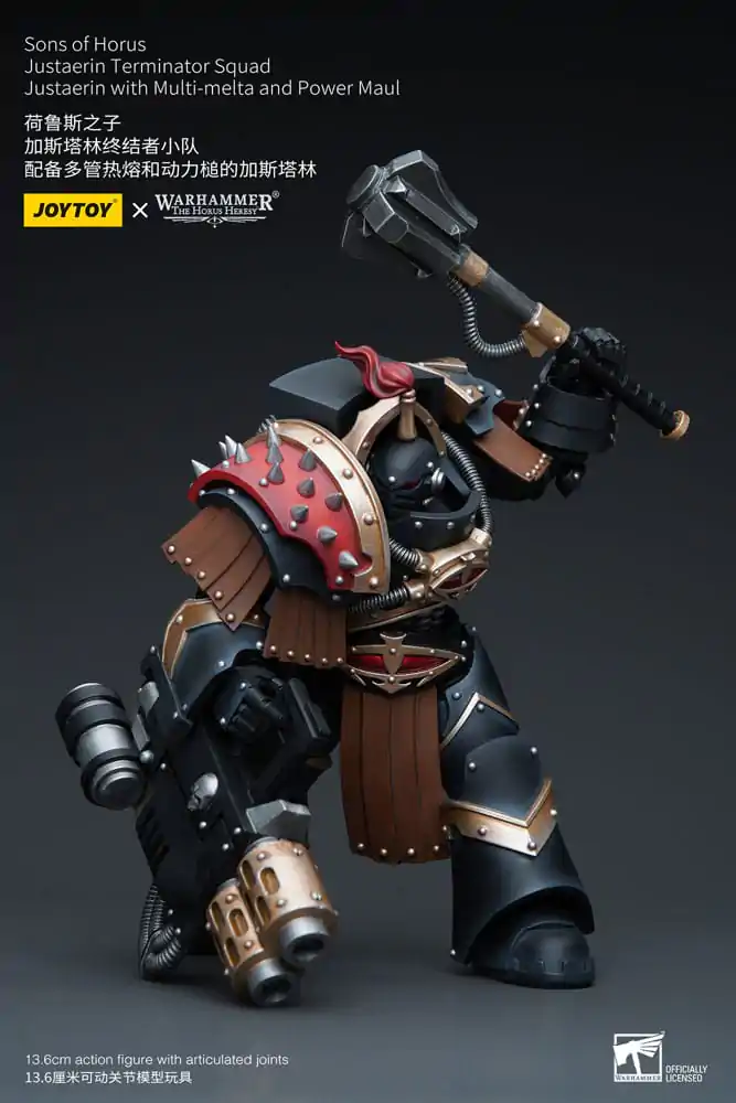 Warhammer The Horus Heresy Figurka Akcji 1/18 Sons of Horus Justaerin Terminator Squad Justaerin z Multi-meltą i Power Maulem 12 cm zdjęcie produktu