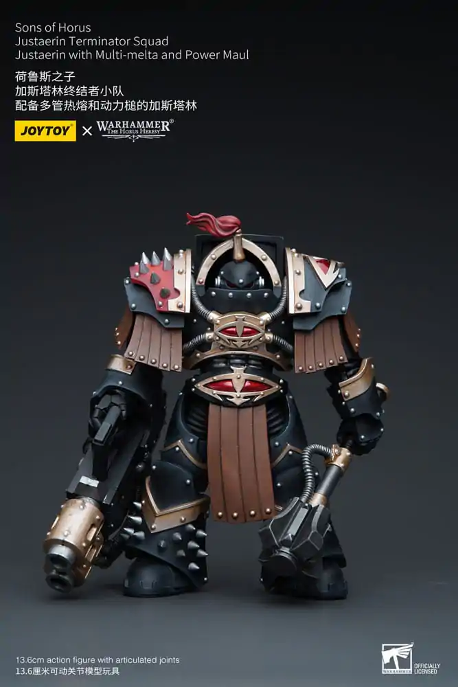 Warhammer The Horus Heresy Figurka Akcji 1/18 Sons of Horus Justaerin Terminator Squad Justaerin z Multi-meltą i Power Maulem 12 cm zdjęcie produktu