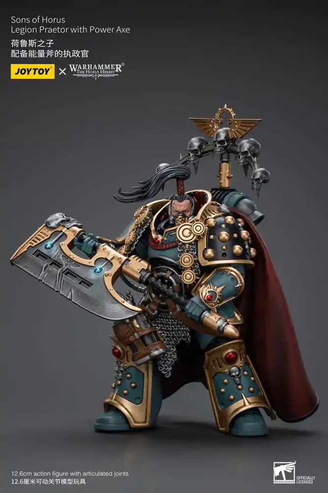 Warhammer The Horus Heresy figurka akcji 1/18 Sons of Horus Legion Praetor z Power Axe 12 cm zdjęcie produktu