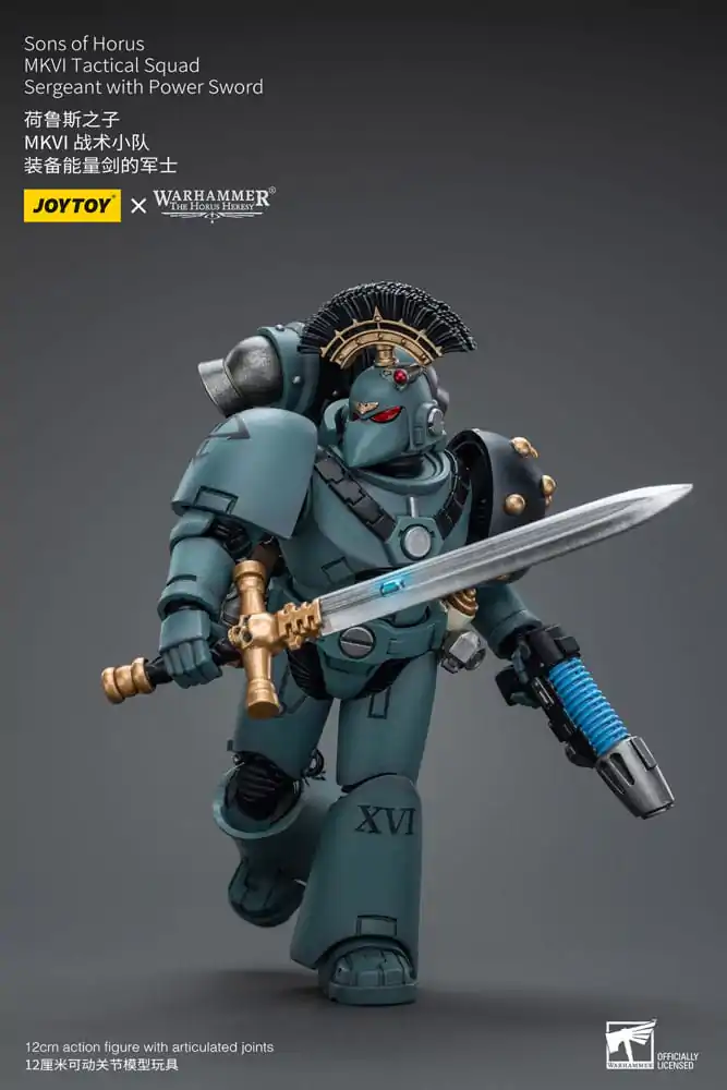 Warhammer The Horus Heresy Figurka Akcji 1/18 Sons of Horus MKVI Tactical Squad Sergeant z Power Sword 12 cm zdjęcie produktu