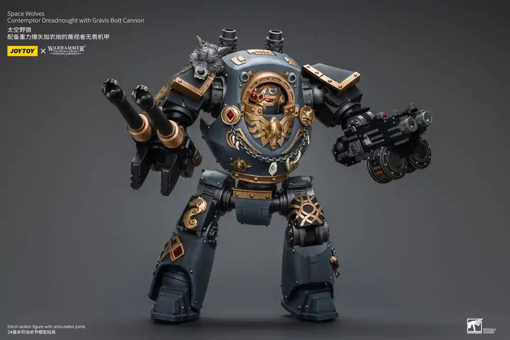 Warhammer The Horus Heresy Figurka Akcji 1/18 Space Wolves Contemptor Dreadnought z Gravis Bolt Cannon 12 cm zdjęcie produktu