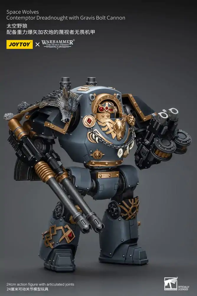 Warhammer The Horus Heresy Figurka Akcji 1/18 Space Wolves Contemptor Dreadnought z Gravis Bolt Cannon 12 cm zdjęcie produktu