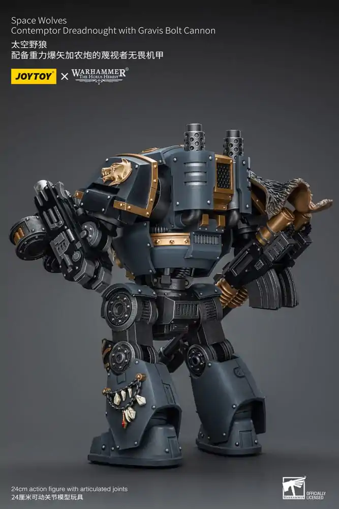 Warhammer The Horus Heresy Figurka Akcji 1/18 Space Wolves Contemptor Dreadnought z Gravis Bolt Cannon 12 cm zdjęcie produktu