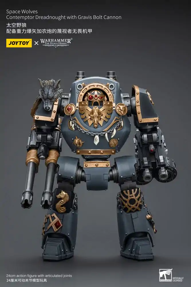 Warhammer The Horus Heresy Figurka Akcji 1/18 Space Wolves Contemptor Dreadnought z Gravis Bolt Cannon 12 cm zdjęcie produktu