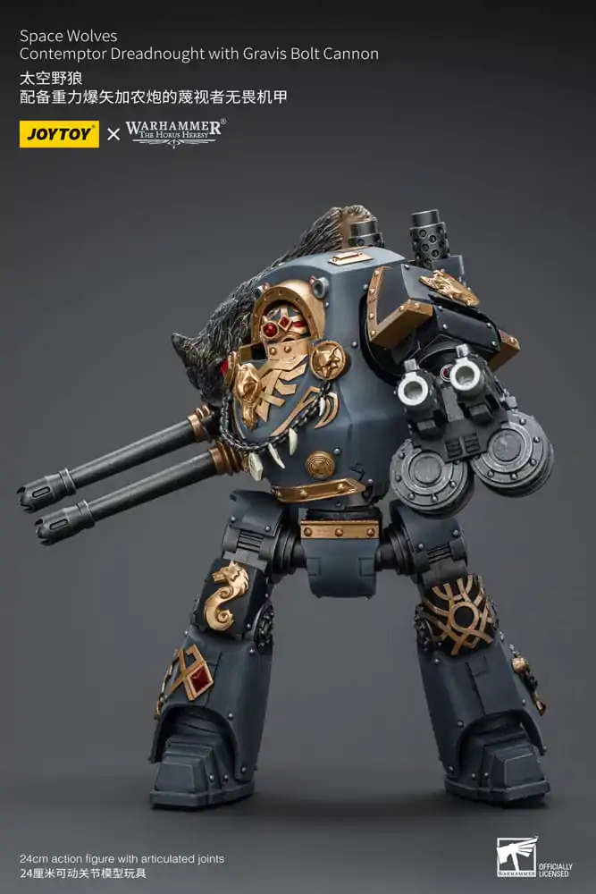 Warhammer The Horus Heresy Figurka Akcji 1/18 Space Wolves Contemptor Dreadnought z Gravis Bolt Cannon 12 cm zdjęcie produktu