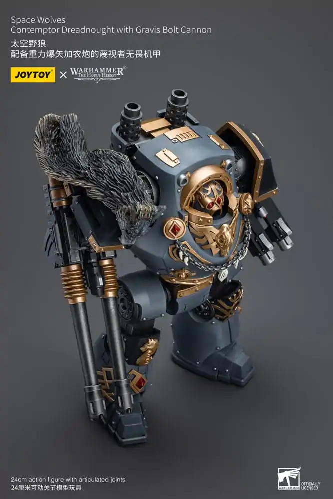 Warhammer The Horus Heresy Figurka Akcji 1/18 Space Wolves Contemptor Dreadnought z Gravis Bolt Cannon 12 cm zdjęcie produktu