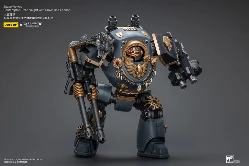 Warhammer The Horus Heresy Figurka Akcji 1/18 Space Wolves Contemptor Dreadnought z Gravis Bolt Cannon 12 cm zdjęcie produktu