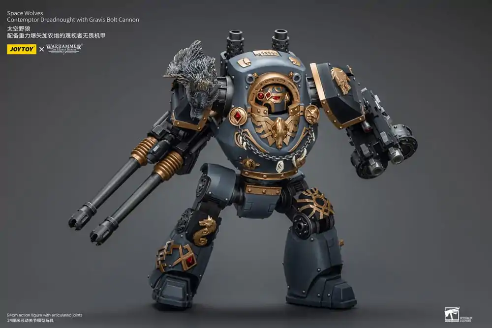 Warhammer The Horus Heresy Figurka Akcji 1/18 Space Wolves Contemptor Dreadnought z Gravis Bolt Cannon 12 cm zdjęcie produktu