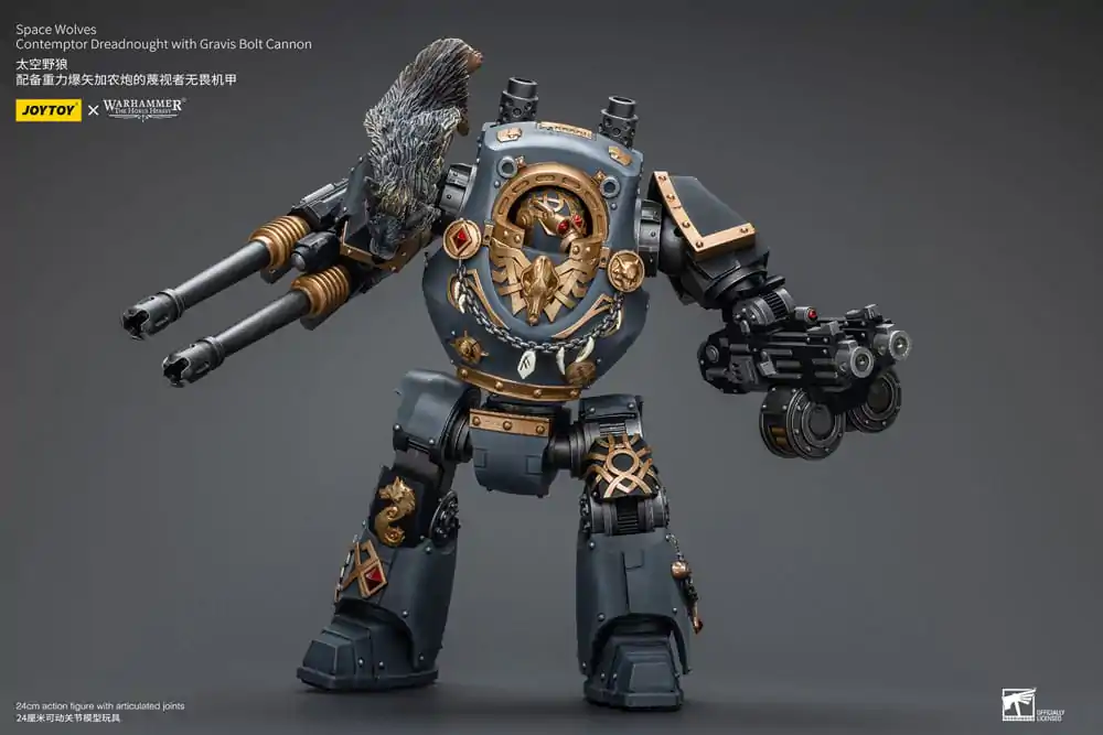 Warhammer The Horus Heresy Figurka Akcji 1/18 Space Wolves Contemptor Dreadnought z Gravis Bolt Cannon 12 cm zdjęcie produktu