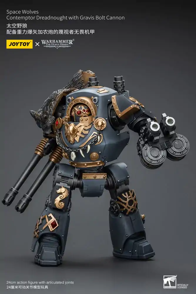 Warhammer The Horus Heresy Figurka Akcji 1/18 Space Wolves Contemptor Dreadnought z Gravis Bolt Cannon 12 cm zdjęcie produktu