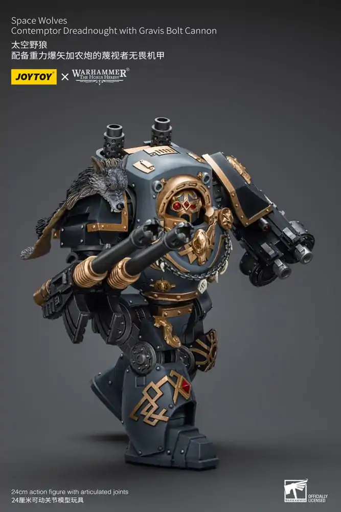 Warhammer The Horus Heresy Figurka Akcji 1/18 Space Wolves Contemptor Dreadnought z Gravis Bolt Cannon 12 cm zdjęcie produktu