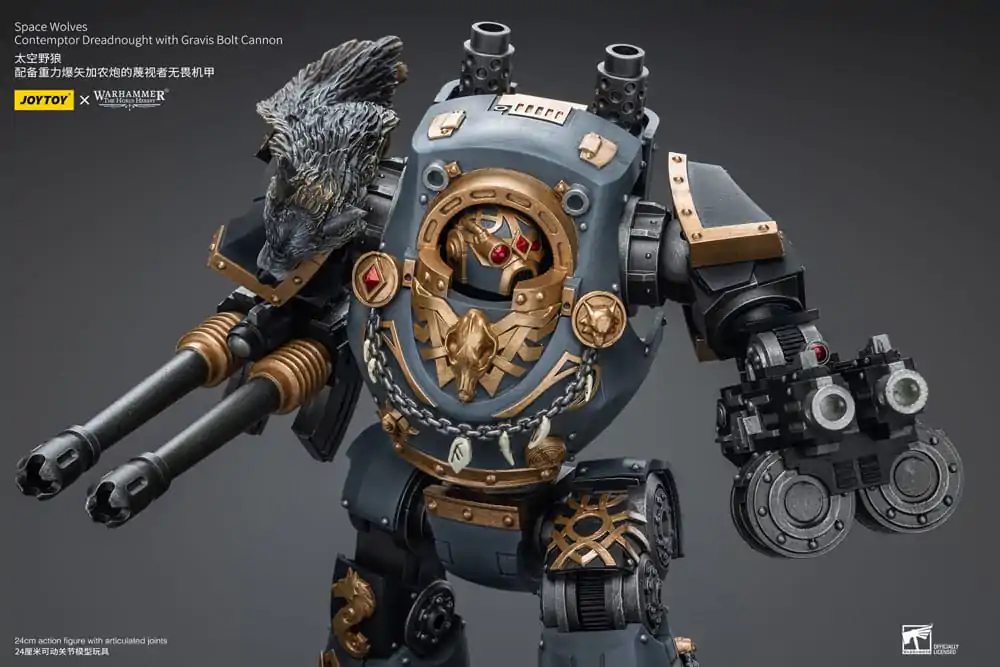 Warhammer The Horus Heresy Figurka Akcji 1/18 Space Wolves Contemptor Dreadnought z Gravis Bolt Cannon 12 cm zdjęcie produktu