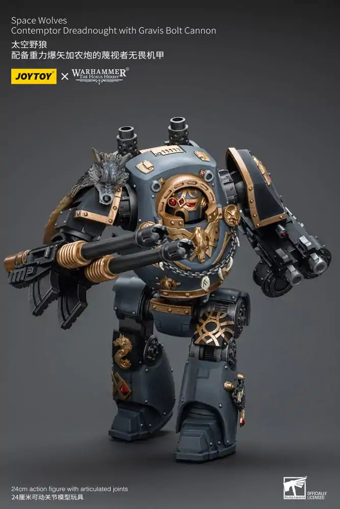 Warhammer The Horus Heresy Figurka Akcji 1/18 Space Wolves Contemptor Dreadnought z Gravis Bolt Cannon 12 cm zdjęcie produktu