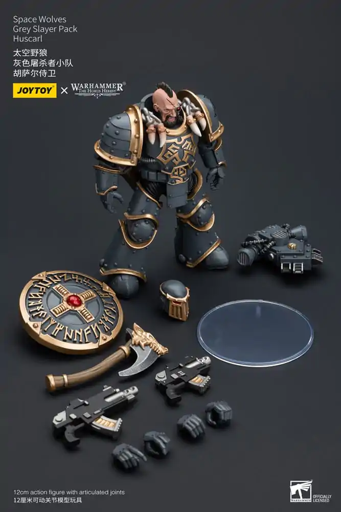 Warhammer The Horus Heresy Figurka Akcji 1/18 Space Wolves Grey Slayer Pack Huscarl 12 cm zdjęcie produktu