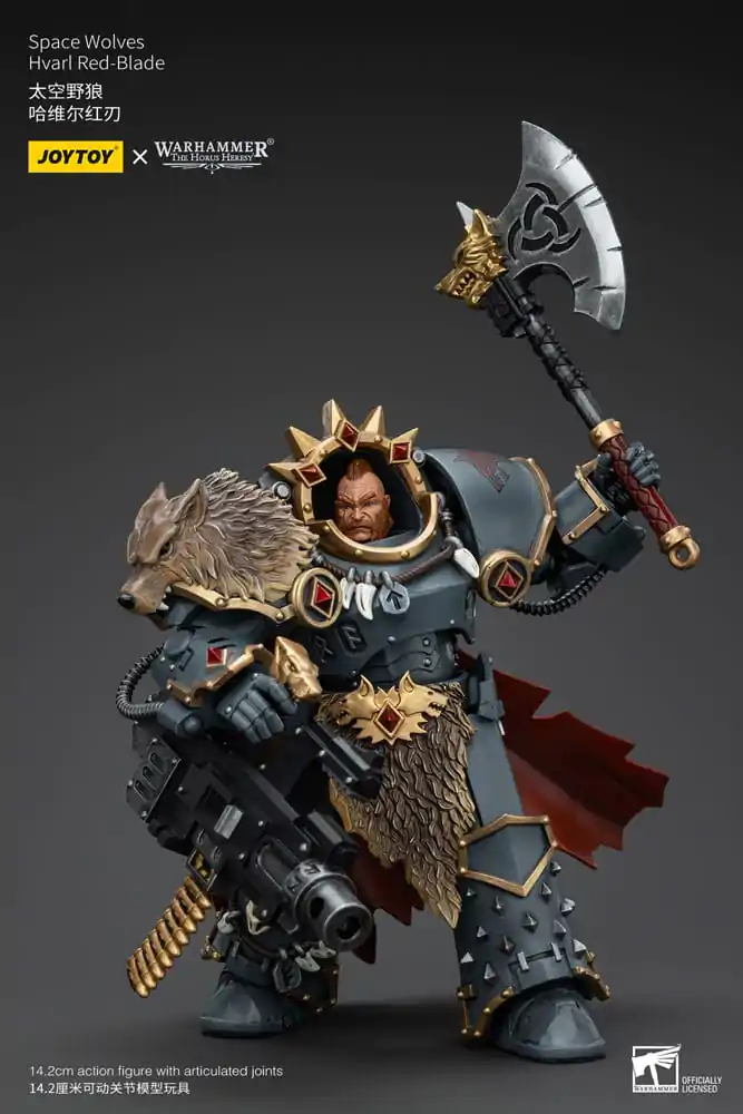 Warhammer The Horus Heresy Figurka Akcji 1/18 Space Wolves Hvarl Red-Blade 14 cm zdjęcie produktu