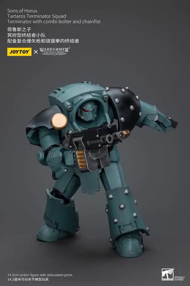 Warhammer The Horus Heresy Figurka Akcji 1/18 Tartaros Terminator Squad Terminator z Combi-Bolterem i Chainfistem 12 cm zdjęcie produktu