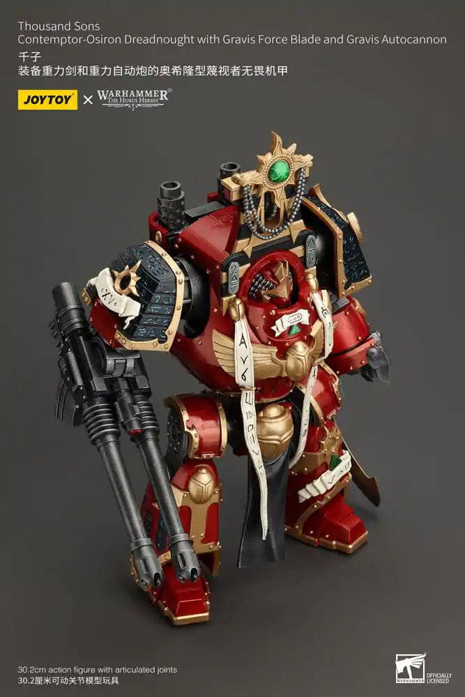 Warhammer The Horus Heresy Figurka Akcji 1/18 Thousand Sons Contemptor-Osiron Dreadnought z Gravis Force Blade i Gravis Autocannon 30 cm zdjęcie produktu