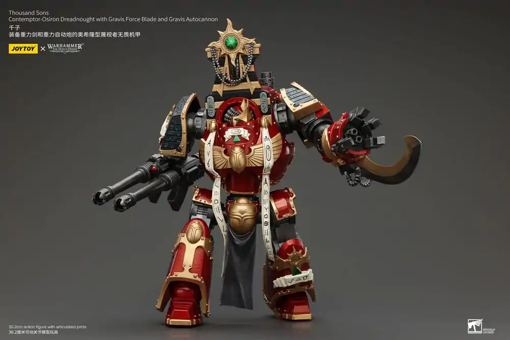 Warhammer The Horus Heresy Figurka Akcji 1/18 Thousand Sons Contemptor-Osiron Dreadnought z Gravis Force Blade i Gravis Autocannon 30 cm zdjęcie produktu