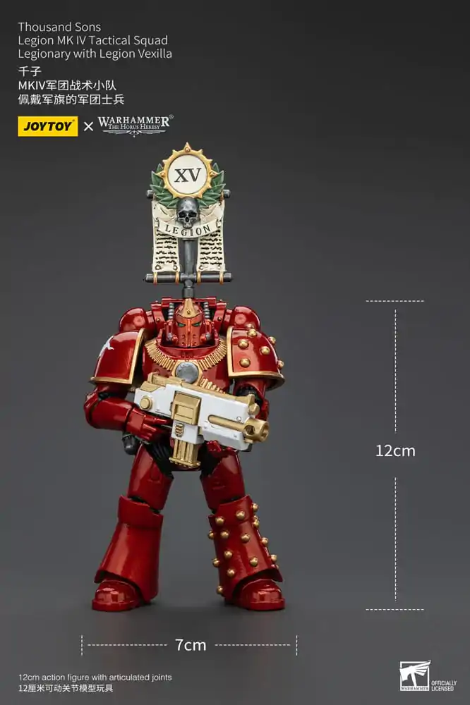 Warhammer The Horus Heresy Figurka Akcji 1/18 Thousand Sons Legion MK IV Tactical Squad Legionista z Legion Vexilla 12 cm zdjęcie produktu