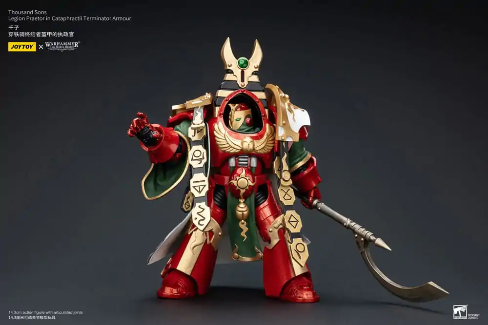 Warhammer The Horus Heresy Figurka Akcji 1/18 Thousand Sons Legion Praetor w Zbroi Terminatora Cataphractii 12 cm zdjęcie produktu